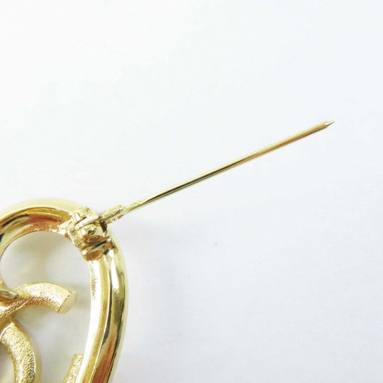 CHANEL Brooch F23C �\ gold Women Used Authentic