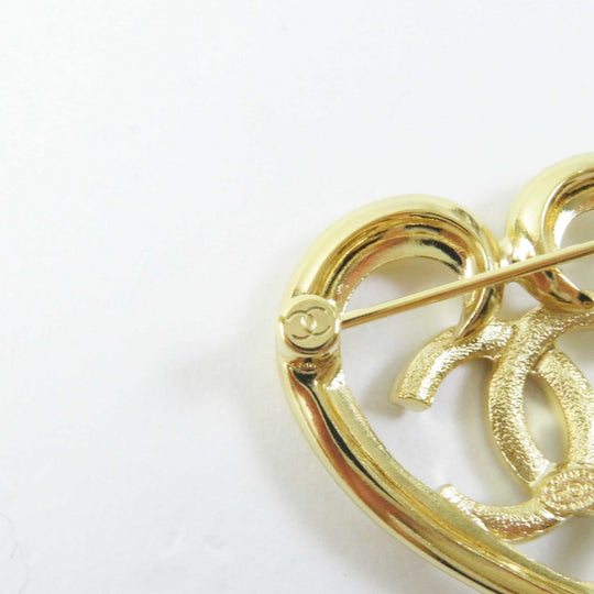 CHANEL Brooch F23C �\ gold Women Used Authentic