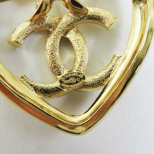 CHANEL Brooch F23C �\ gold Women Used Authentic