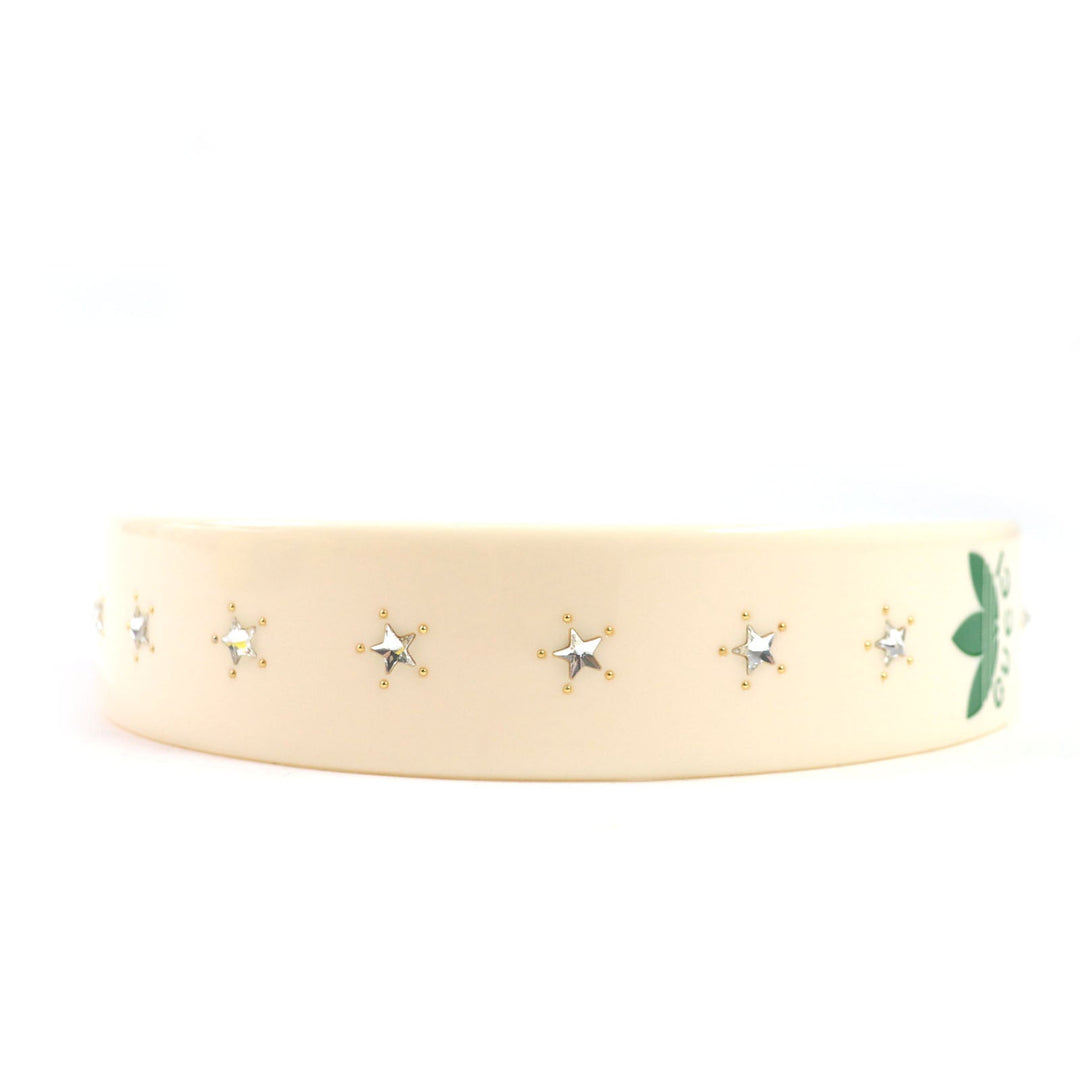 GUCCI hair accessory 702950 Part: Rhinestones cream Women Used Authentic