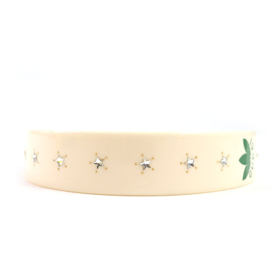 GUCCI hair accessory 702950 Part: Rhinestones cream Women Used Authentic