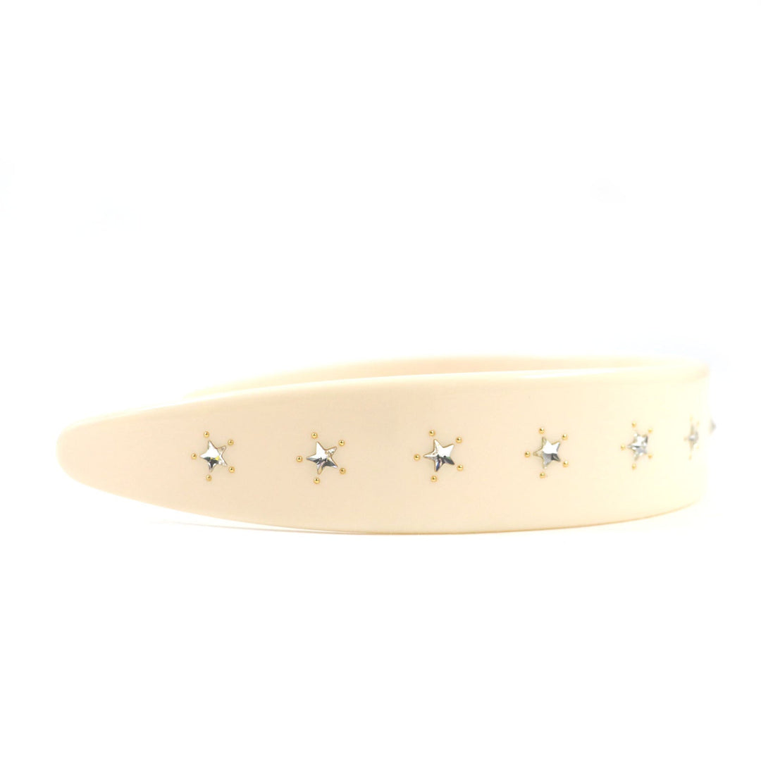 GUCCI hair accessory 702950 Part: Rhinestones cream Women Used Authentic