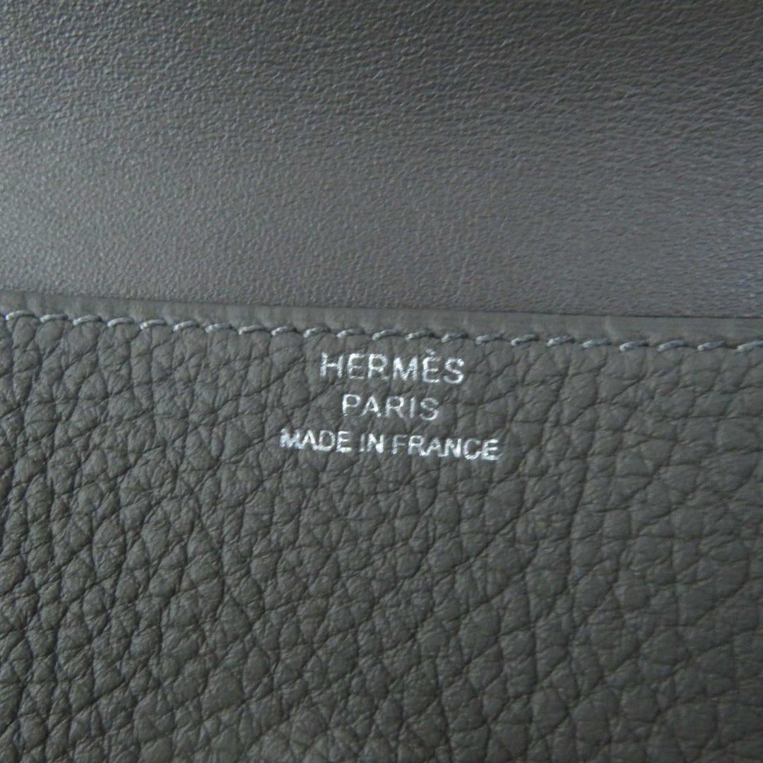 HERMES Card Case Togo Grimayer Dogon Women Used Authentic