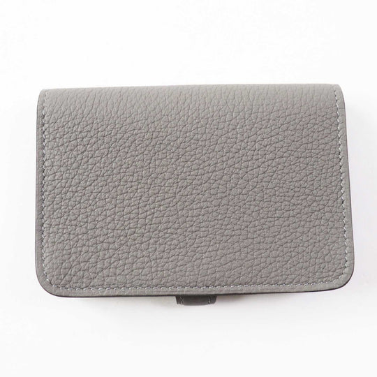 HERMES Card Case Togo Grimayer Dogon Women Used Authentic
