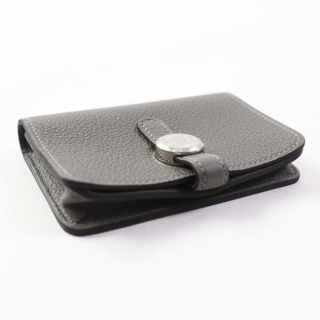 HERMES Card Case Togo Grimayer Dogon Women Used Authentic