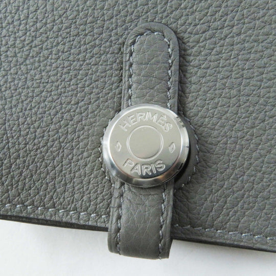 HERMES Card Case Togo Grimayer Dogon Women Used Authentic