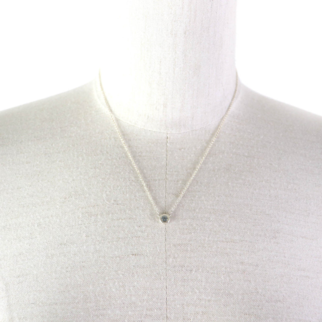 TIFFANY&Co. Necklace Main: SV925, Part: Aquamarine Silver blue Elsa Peretti Color by the Yard Aquamarine Pendant Women Used Authentic