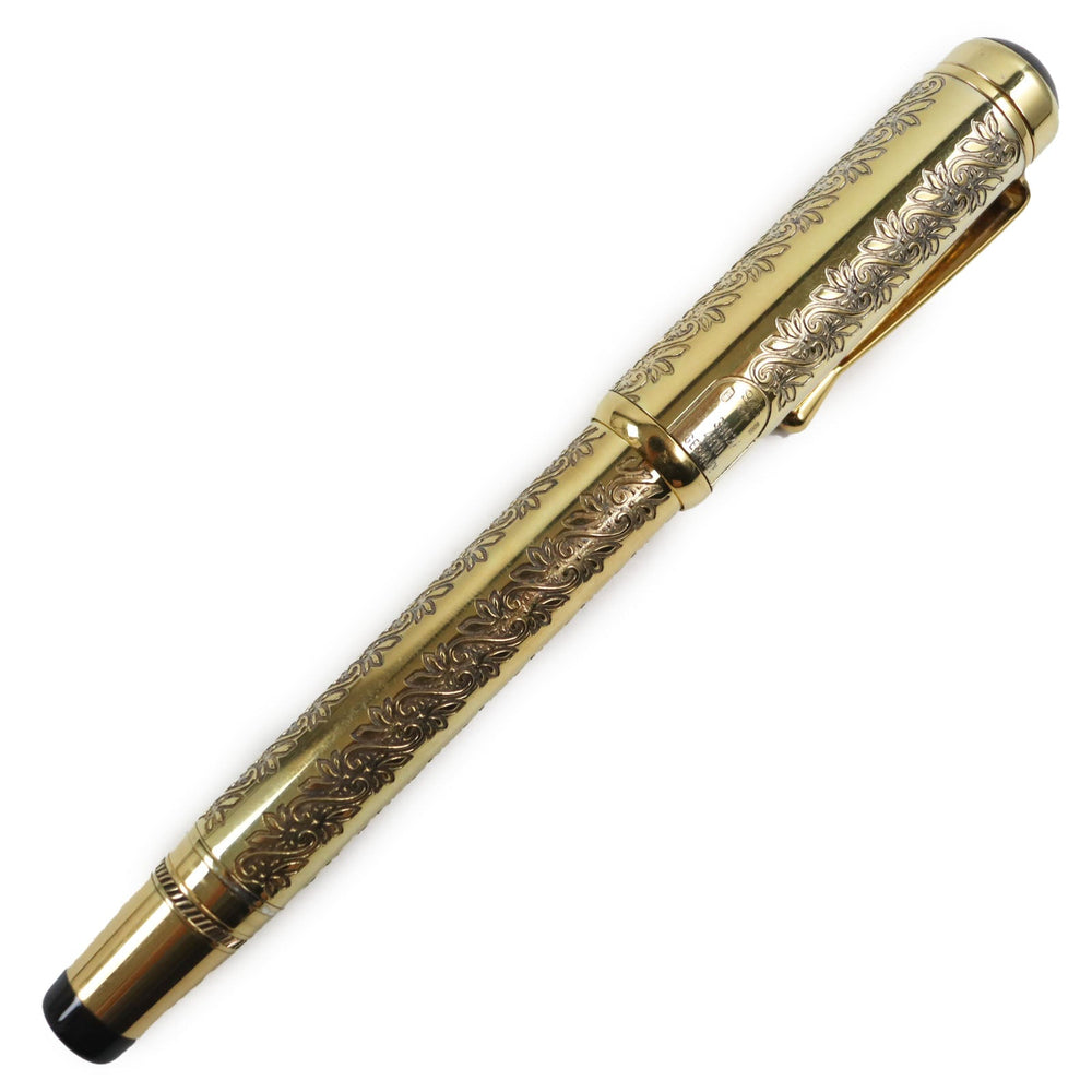 MONTBLANC fountain pen Main: Vermeil Nib: K18(750) gold Patron Series 1994 Louis XIV mens Used Authentic