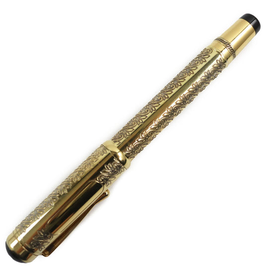 MONTBLANC fountain pen Main: Vermeil Nib: K18(750) gold Patron Series 1994 Louis XIV mens Used Authentic