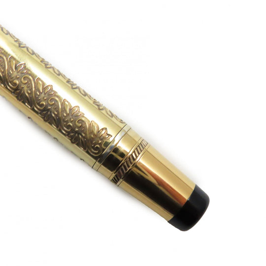 MONTBLANC fountain pen Main: Vermeil Nib: K18(750) gold Patron Series 1994 Louis XIV mens Used Authentic