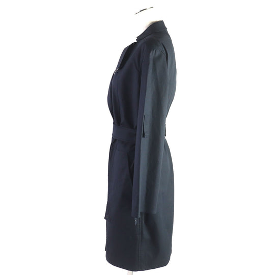 HERMES coat Outer: 97% cotton, Outer: 3% silk, Lining: 100% cotton Navy Women 34 Used Authentic