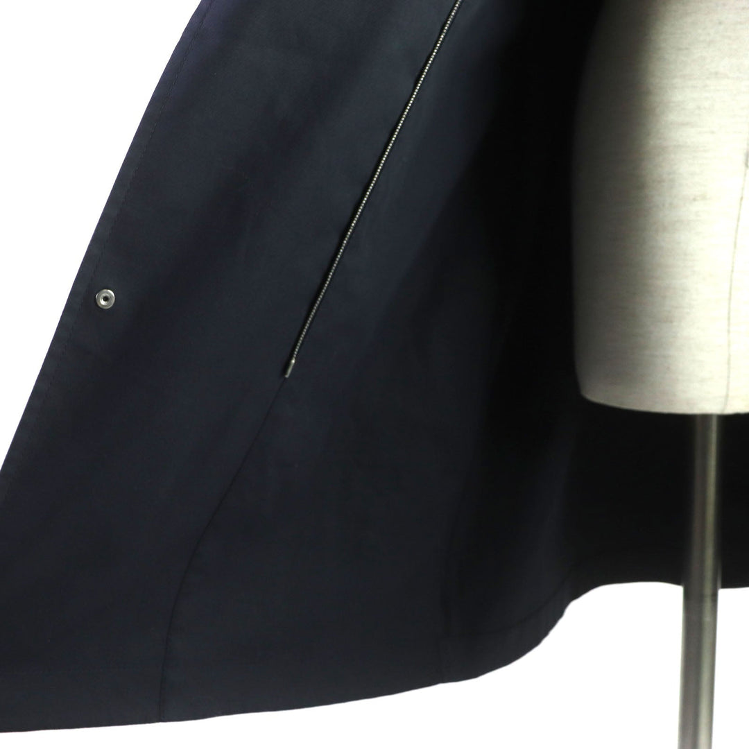 HERMES coat Outer: 97% cotton, Outer: 3% silk, Lining: 100% cotton Navy Women 34 Used Authentic