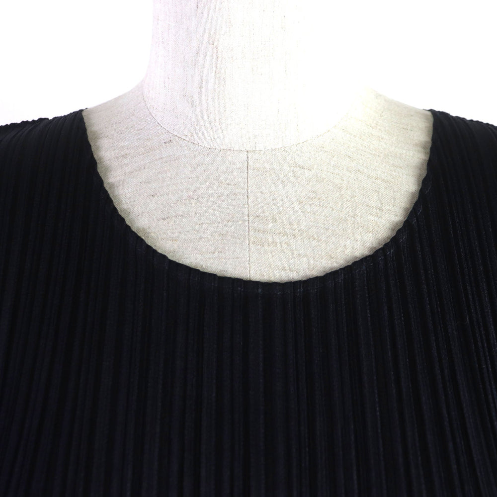 PLEATS PLEASE Cut PP05-JK004 Main: 100% polyester Navy Women 3 Used Authentic