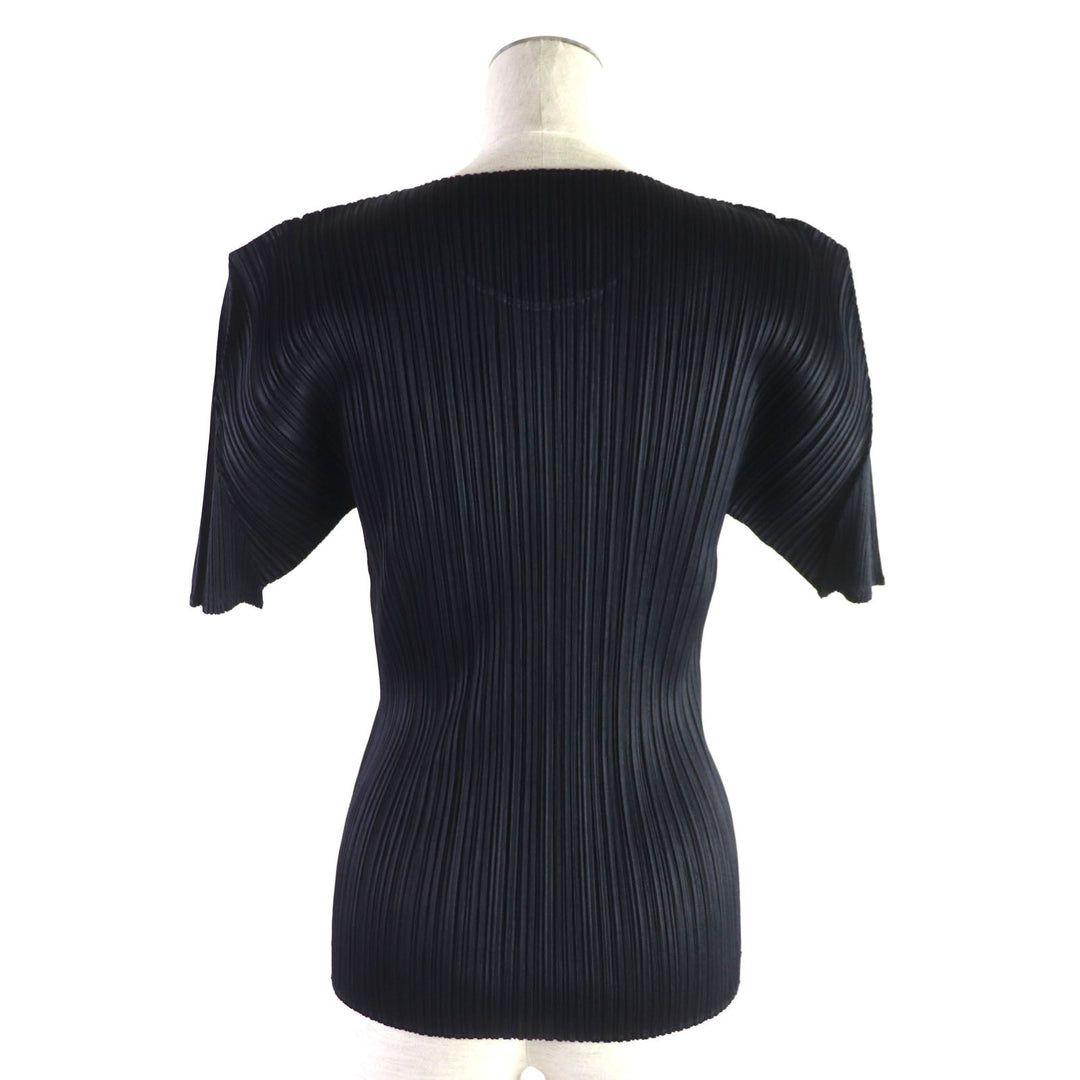 PLEATS PLEASE Cut PP05-JK004 Main: 100% polyester Navy Women 3 Used Authentic