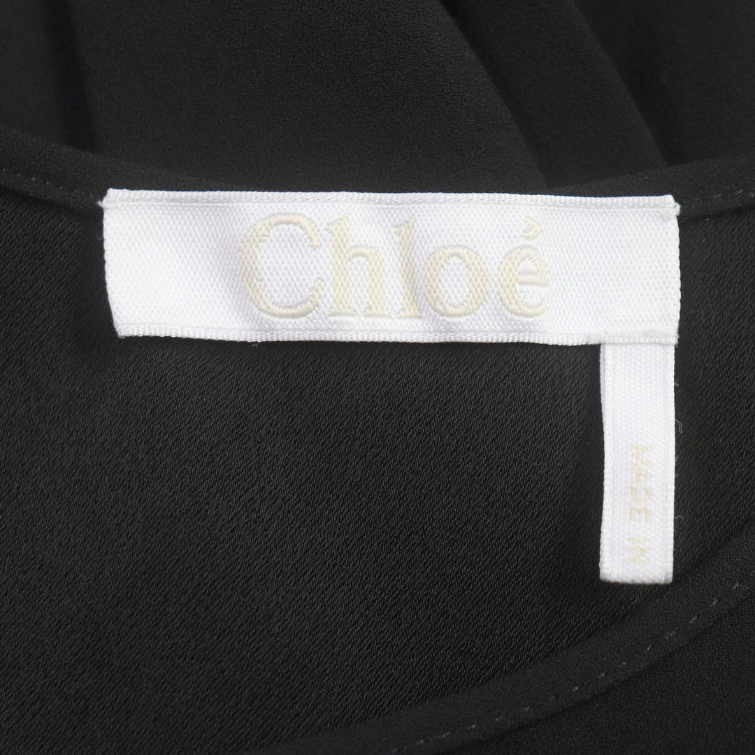 Chloe one piece Main: 83% acetate, Main: 17% polyester black Women 34 Used Authentic
