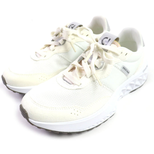 COLE HAAN sneakers W26774 Main: suede leather, nylon White type Zero Grand All-Day Runner Women 6 1/2B Used Authentic