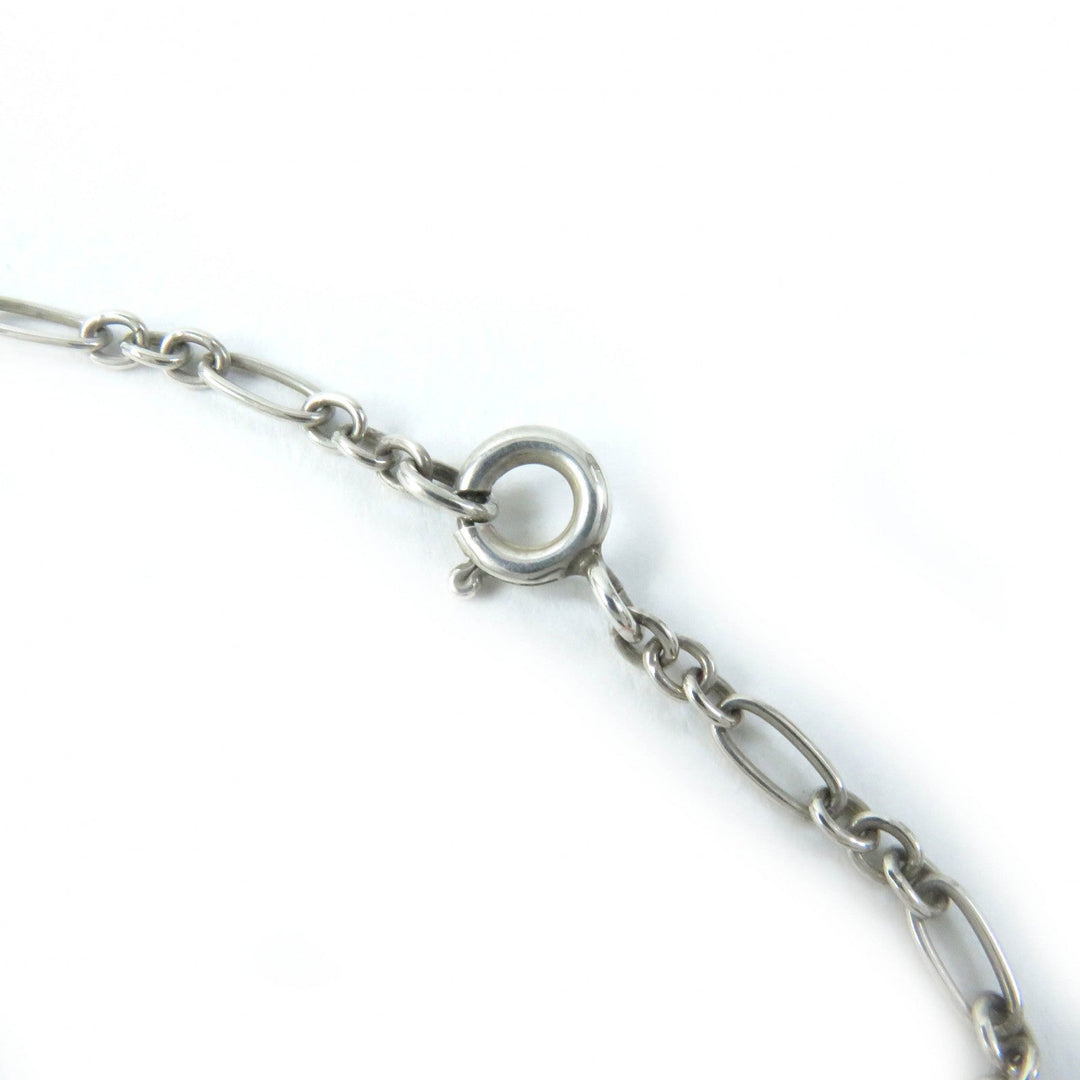 Georg Jensen Necklace 1992-2012 Main: SV925, Part: Green Agate Silver Green Women Used Authentic