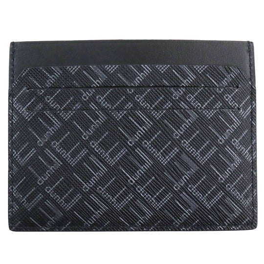 Dunhill Card Case Main: Leather black mens Used Authentic