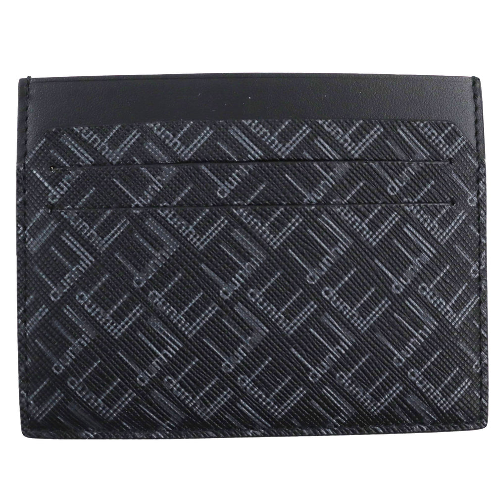 Dunhill Card Case Main: Leather black mens Used Authentic