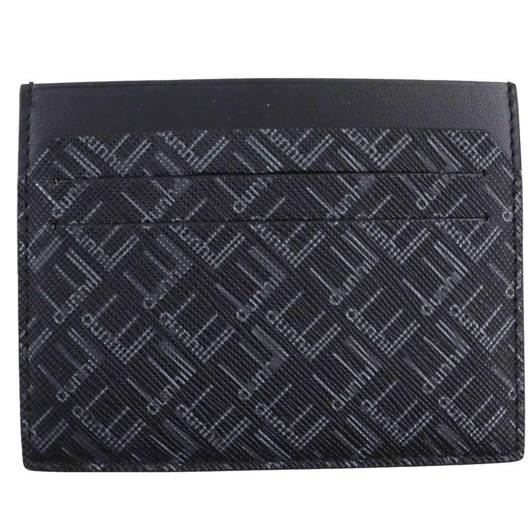Dunhill Card Case Main: Leather black mens Used Authentic