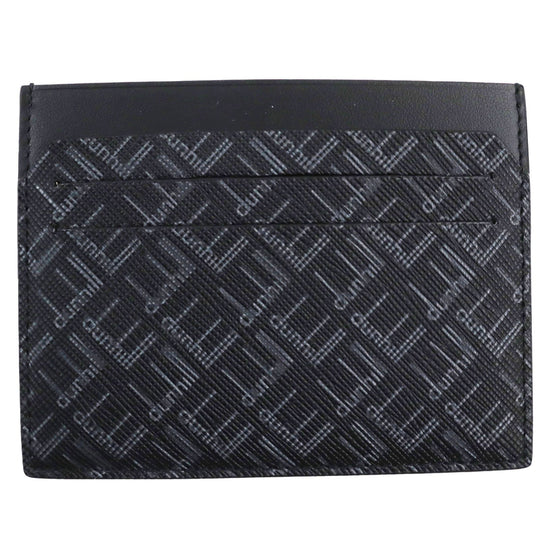 Dunhill Card Case Main: Leather black mens Used Authentic