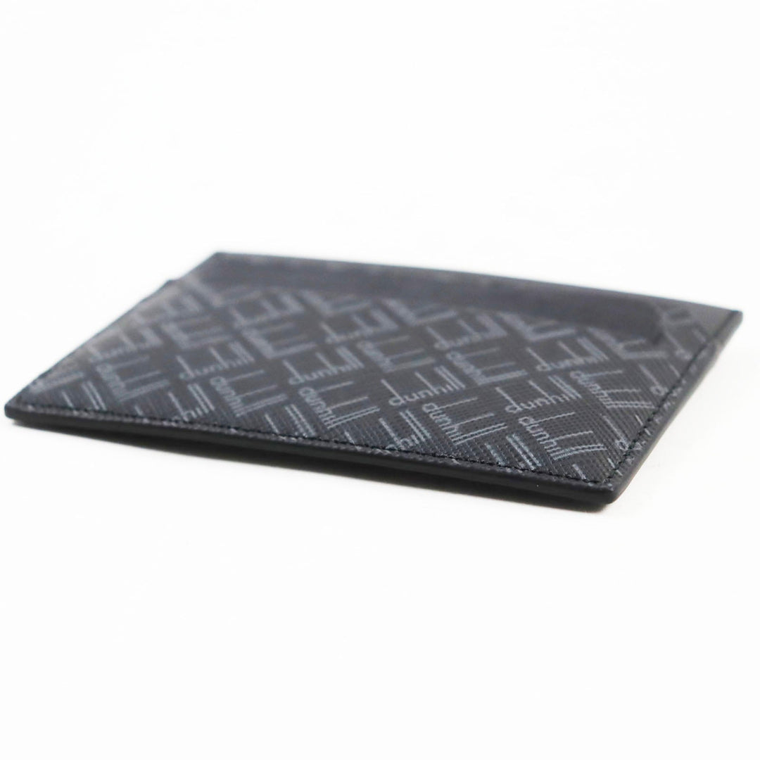 Dunhill Card Case Main: Leather black mens Used Authentic