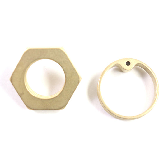 Maison Margiela Pierce 20143811 brass gold mens Used Authentic