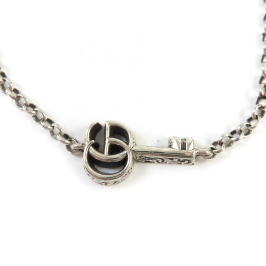GUCCI bracelet 632207 Main�FAG925 Silver double g key bracelet Women 18 Used Authentic