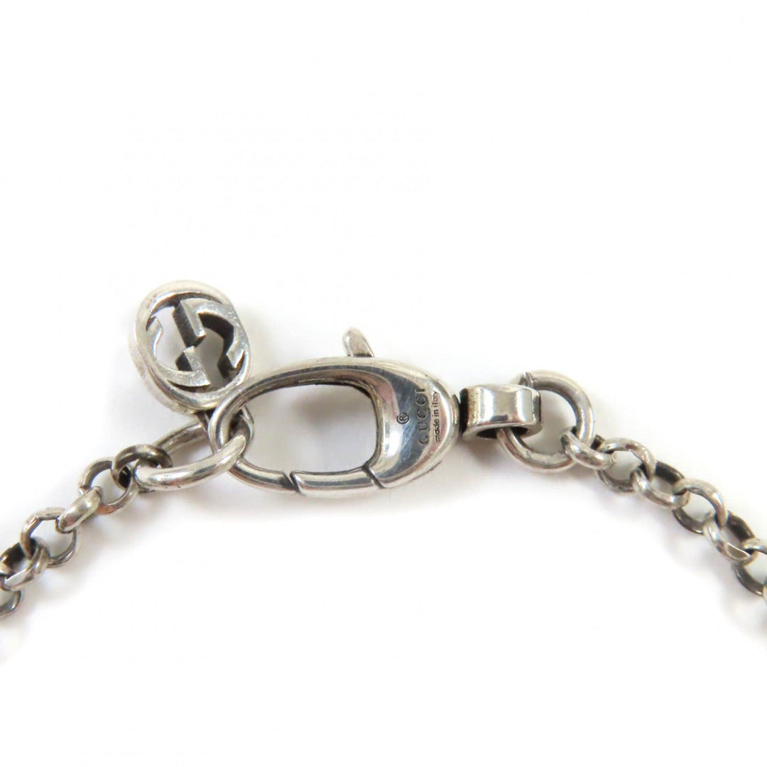 GUCCI bracelet 632207 Main�FAG925 Silver double g key bracelet Women 18 Used Authentic