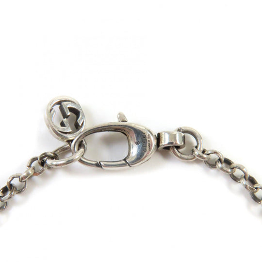GUCCI bracelet 632207 Main�FAG925 Silver double g key bracelet Women 18 Used Authentic