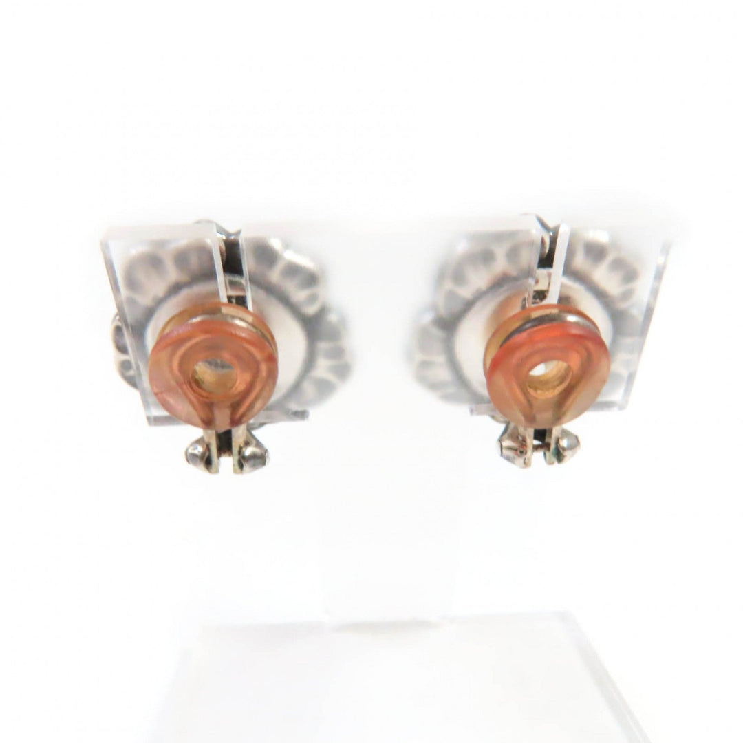 Georg Jensen Earring Main: AG925, Part: Garnet Silver Red 2002 Earring Women Used Authentic
