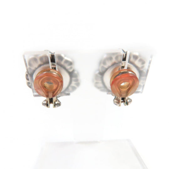 Georg Jensen Earring Main: AG925, Part: Garnet Silver Red 2002 Earring Women Used Authentic