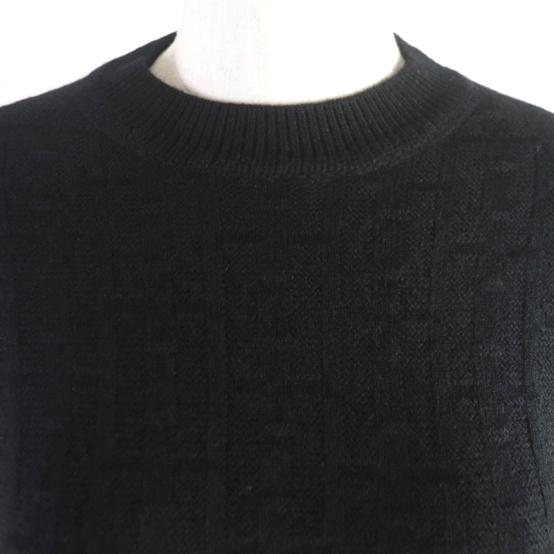 HERMES knit Main: 100% wool black Women 36 Used Authentic