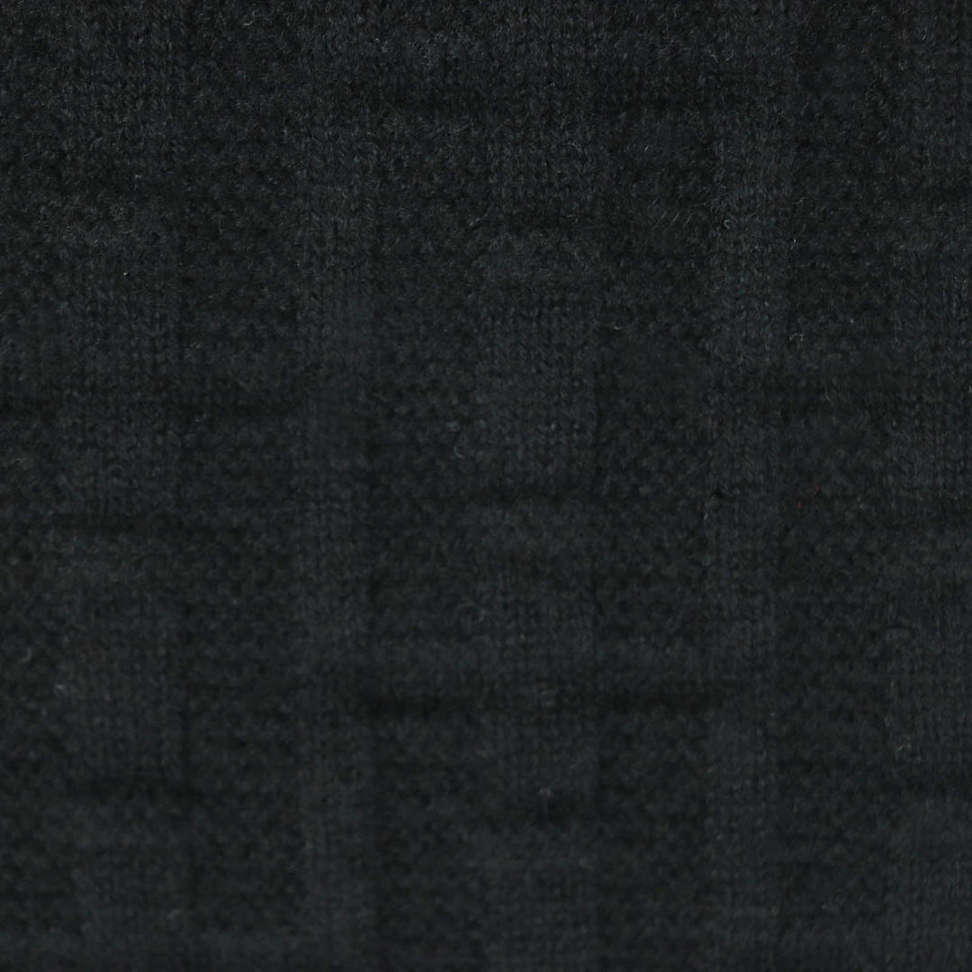 HERMES knit Main: 100% wool black Women 36 Used Authentic