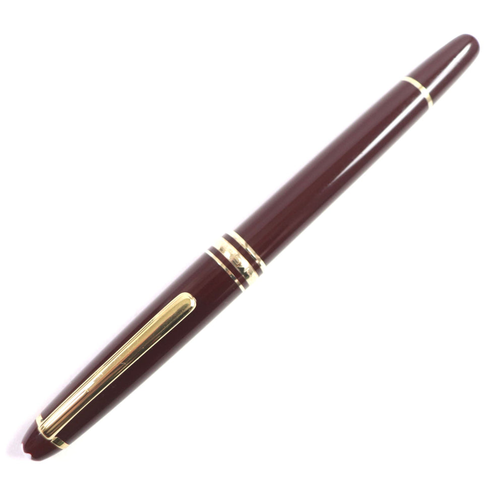 MONTBLANC Ballpoint pen Resin, Gold Plated Bordeaux Gold Meisterstck Classic mens Used Authentic