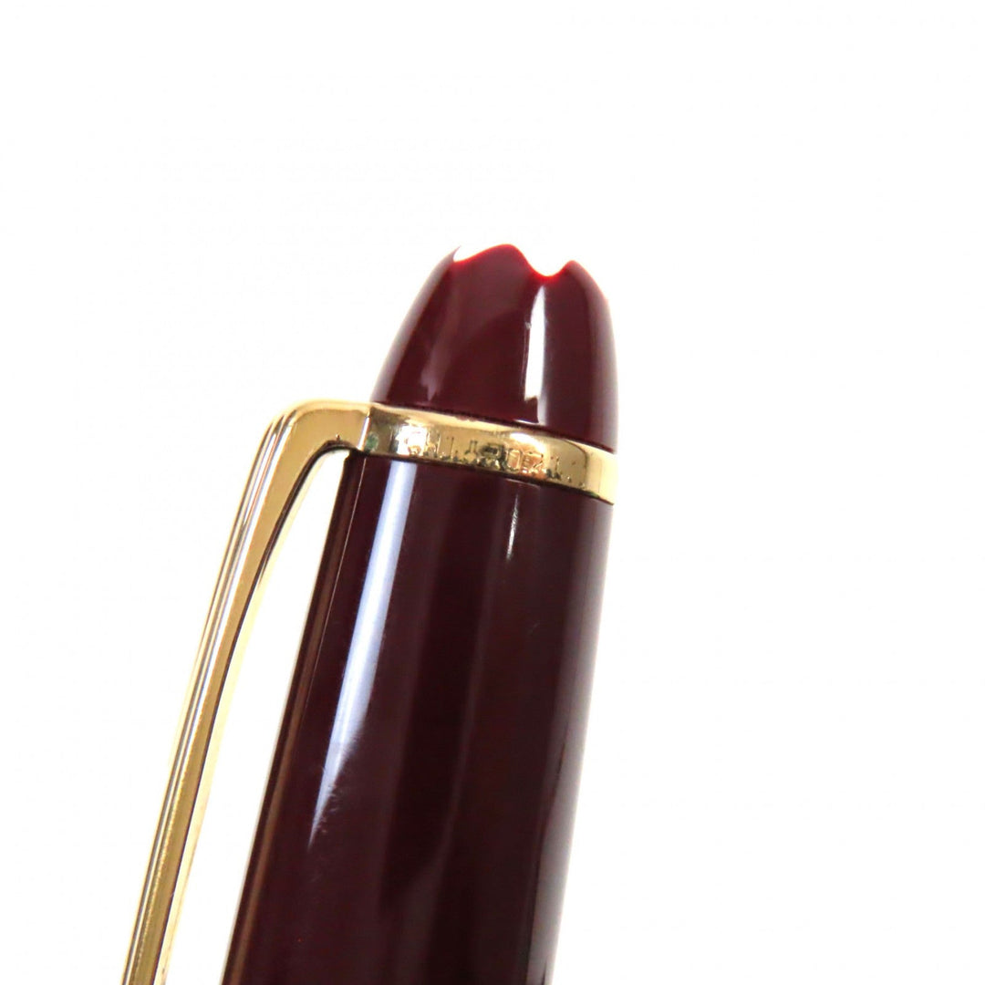 MONTBLANC Ballpoint pen Resin, Gold Plated Bordeaux Gold Meisterstck Classic mens Used Authentic