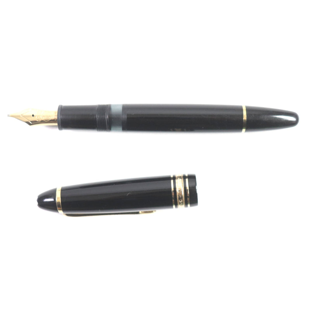 MONTBLANC fountain pen Main: Precious resin Nib: K14 Black gold Meisterstck 146 mens Used Authentic