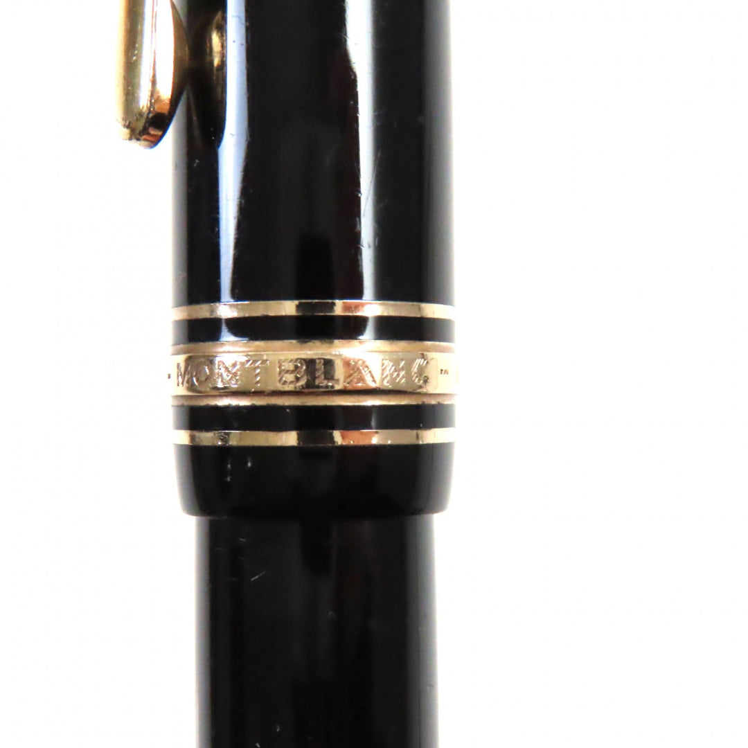 MONTBLANC fountain pen Main: Precious resin Nib: K14 Black gold Meisterstck 146 mens Used Authentic