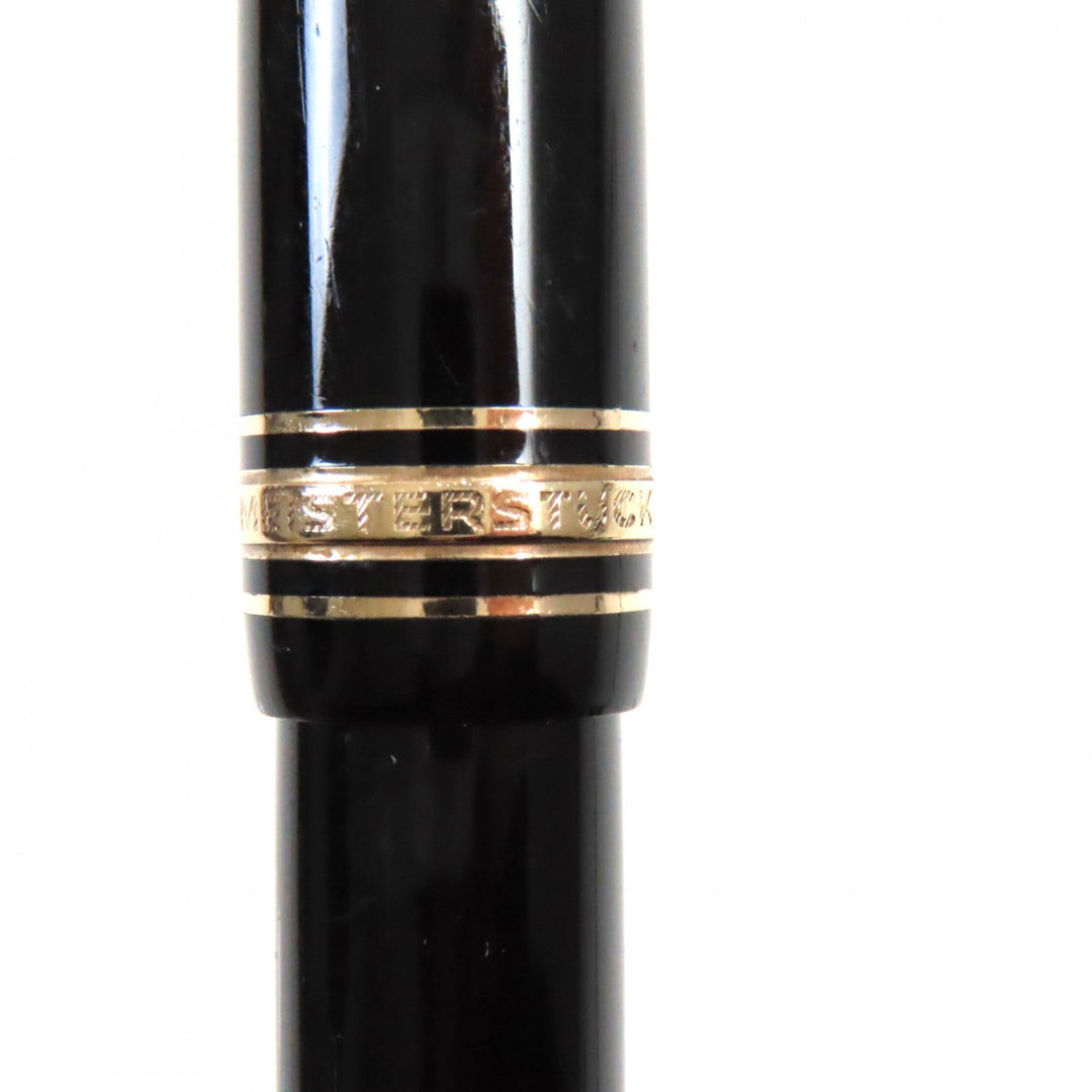 MONTBLANC fountain pen Main: Precious resin Nib: K14 Black gold Meisterstck 146 mens Used Authentic