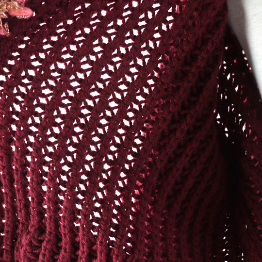 CHANEL cardigan P72932 Main: 100% cashmere, part: 43% wool, part: 25% cashmere, part: 10% polyamide (nylon), part: 6% silk, part: 13% lyocell, 3% polyester Bordeaux Women 34/36 Used Authentic