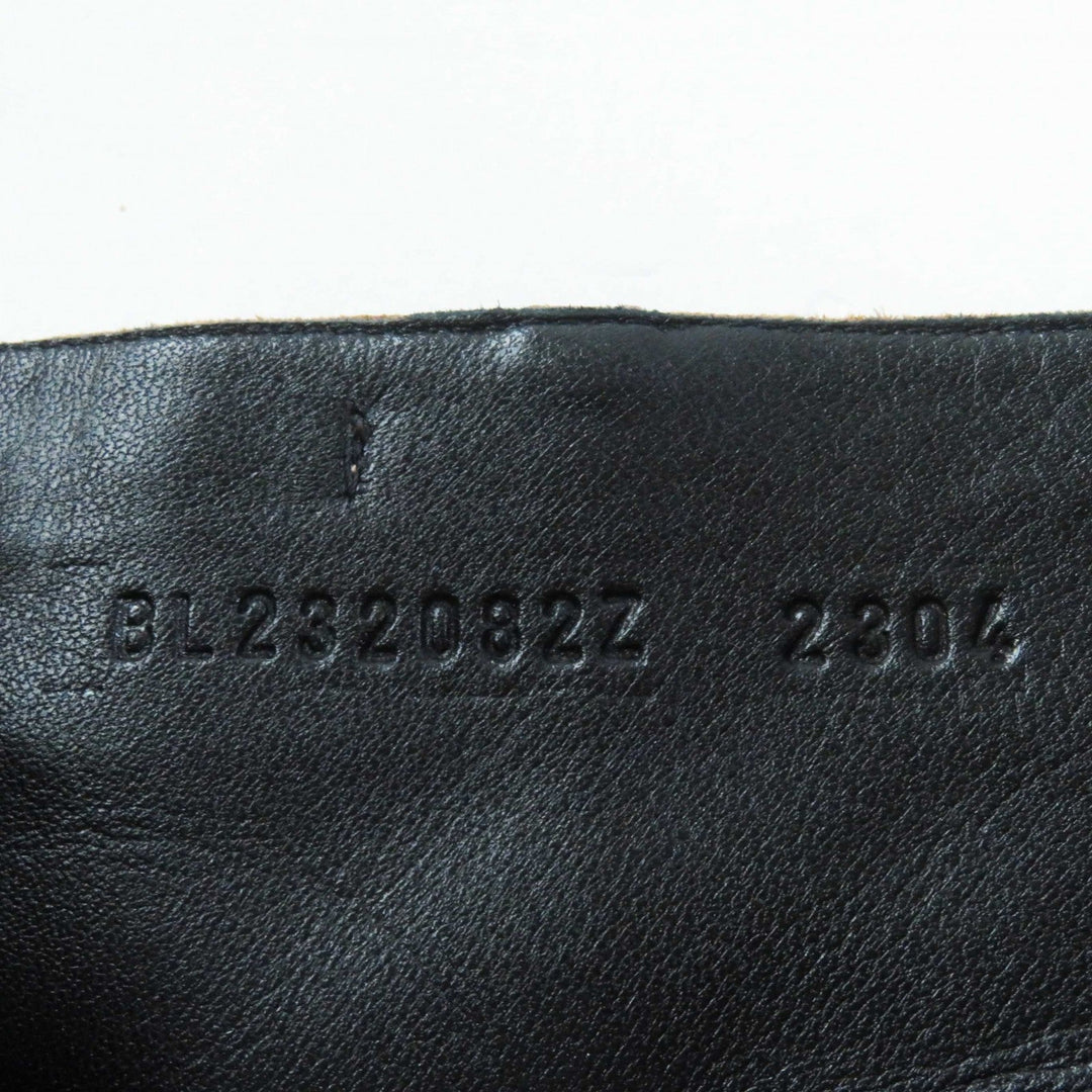HERMES Ankle boots BL232082Z Main: suede, part: leather Brown Women 38 Used Authentic