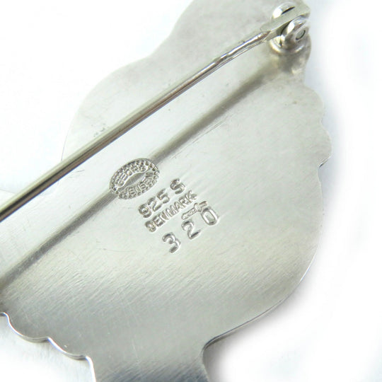 Georg Jensen Brooch 320 Main�FSV925 Silver Women Used Authentic