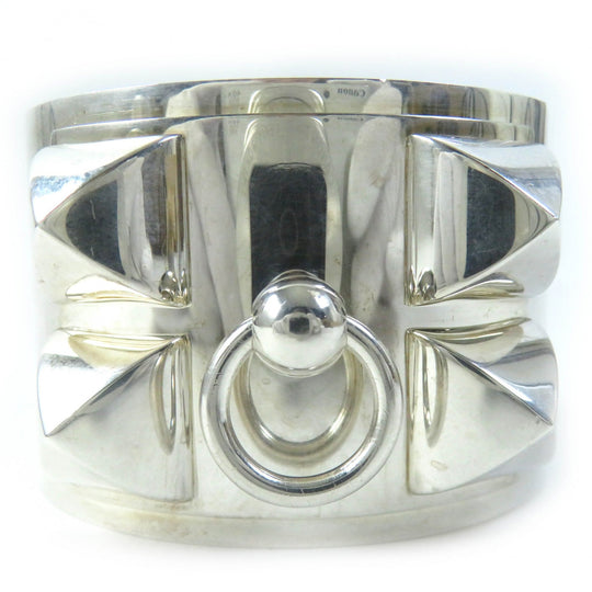 HERMES bracelet Main�FAG925 Silver Medor Collier de Sian LG Women Used Authentic
