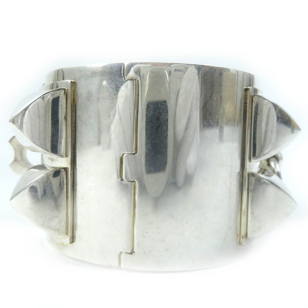 HERMES bracelet Main�FAG925 Silver Medor Collier de Sian LG Women Used Authentic