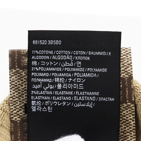 BALENCIAGA Other fashion goods 681520 cotton Brown socks TENNIS SOCKS Women S 8(18-20cm) Used Authentic