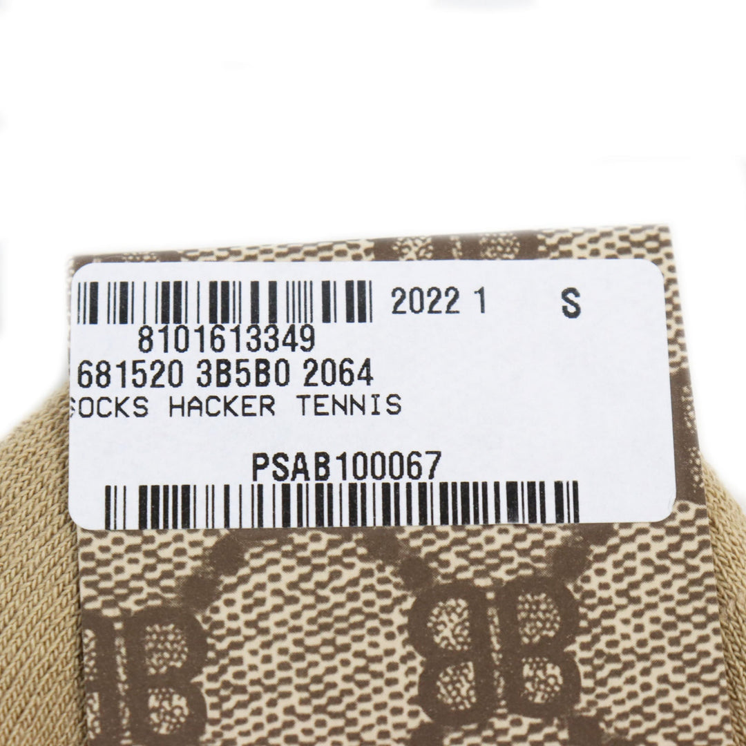 BALENCIAGA Other fashion goods 681520 cotton Brown socks TENNIS SOCKS Women S 8(18-20cm) Used Authentic