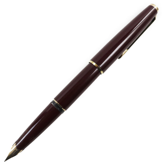 MONTBLANC fountain pen Main: Resin Nib: K14 Bordeaux Gold No.320 mens Used Authentic
