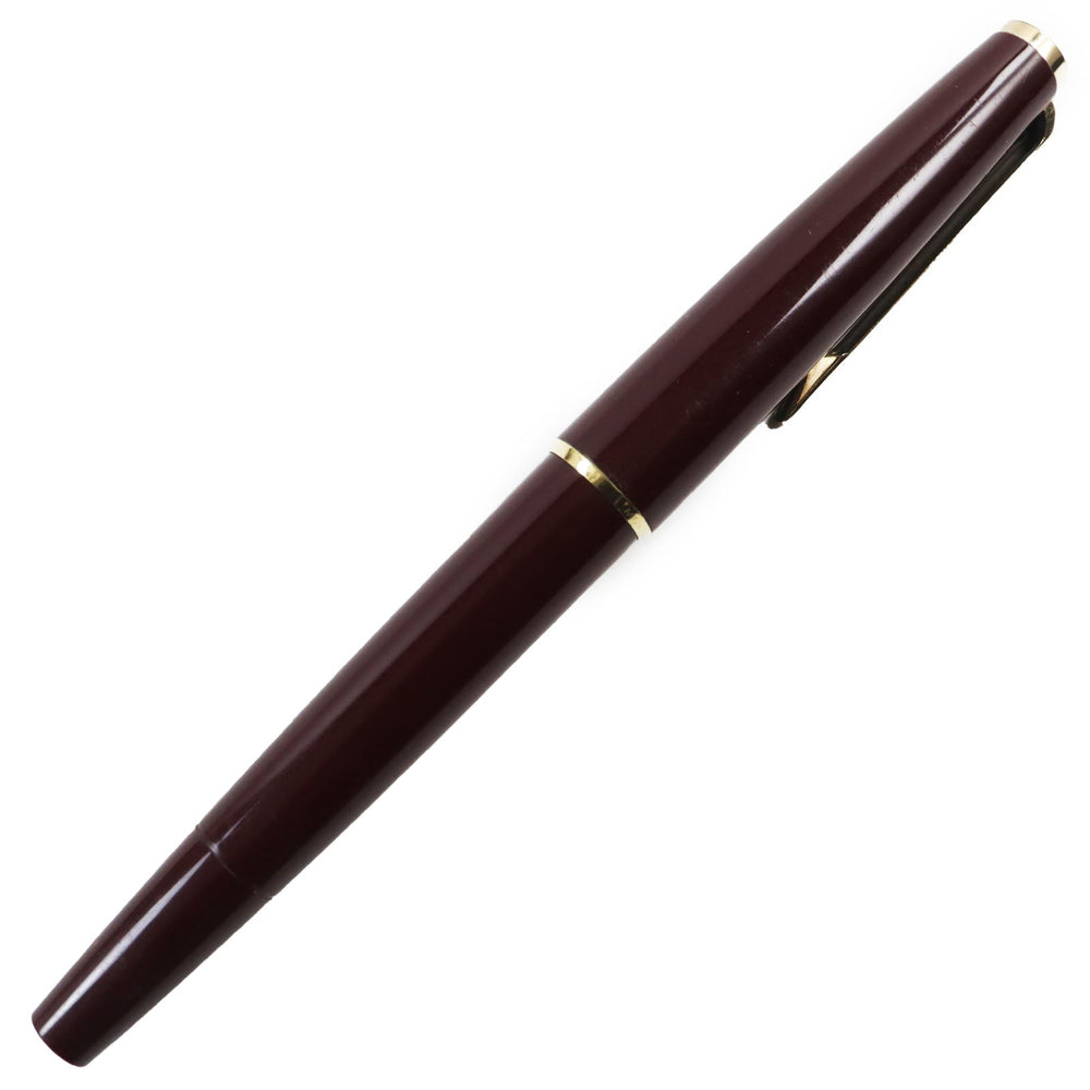 MONTBLANC fountain pen Main: Resin Nib: K14 Bordeaux Gold No.320 mens Used Authentic