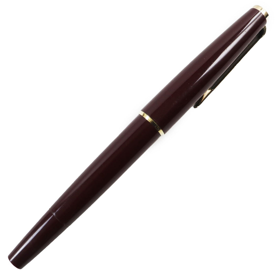 MONTBLANC fountain pen Main: Resin Nib: K14 Bordeaux Gold No.320 mens Used Authentic