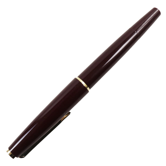 MONTBLANC fountain pen Main: Resin Nib: K14 Bordeaux Gold No.320 mens Used Authentic